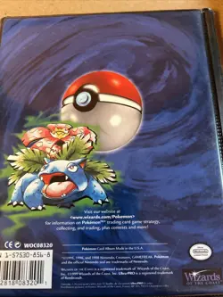 Pokemon TCG WOTC 1999 Base Set Trading Card Folder Binder 4 Pocket **DAMAGED** 742818083201 - Image 3