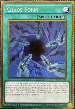 Chaos Form - MVP1-ENG08 - Gold Rare - 1st Edition - YuGiOh TCG Card - Image 1
