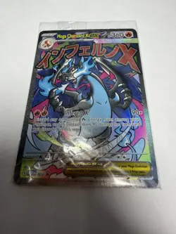 Pokemon TCG Mega Charizard x Ex Promo Card Sealed Holo - Image 1
