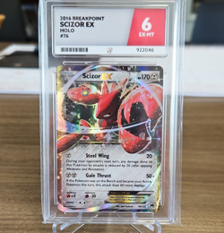 Scizor EX Holo Ultra Rare 76/122 Breakpoint Ace Grading Pokemon TCG Card - Image 1