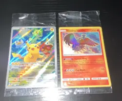 Pokemon Pikachu & Shining Ho-Oh Holo Card Lot English Basic 2 Cards SEALED - Image 1