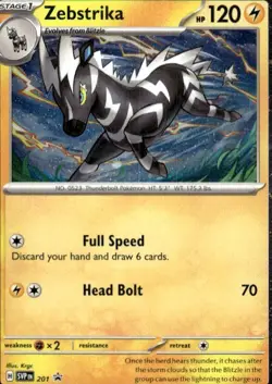 Zebstrika - (Cosmos Holo) Holo Holo Rare SV: Scarlet & Violet Promo Cards 201 NM - Image 1