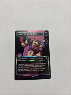 Krang, the All-Powerful (Surge Foil) - Borderless | Pixel - MTG Commander: TMNT - Image 1