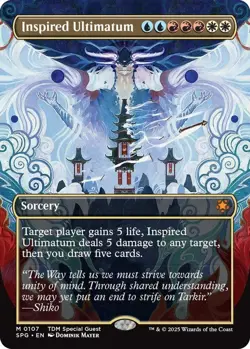 Inspired Ultimatum (Borderless) - Special Guests (SPG) NM MTG - Image 1