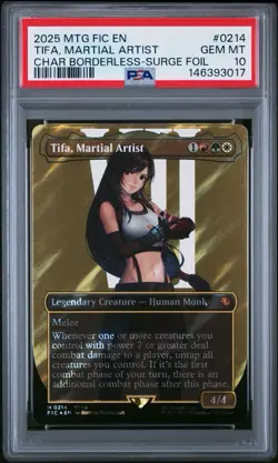 MTG Final Fantasy English Tifa, Martial Artist Surge Foil 0214 PSA 10 GEM MT - Image 1