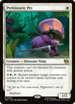 Prehistoric Pet 0022 (R) MTG Teenage Mutant Ninja Turtles (TMT) NM - Image 1