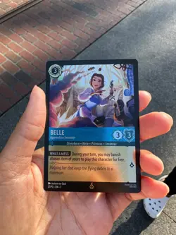 Disney Lorcana Belle Apprentice Inventor Promo Card 37/P3 EN-7 NM Disney Parks - Image 1