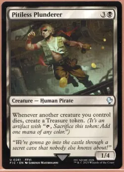 MTG Magic The Gathering 1x Pitiless Plunderer - Commander: Final Fantasy (FIC) - Image 1