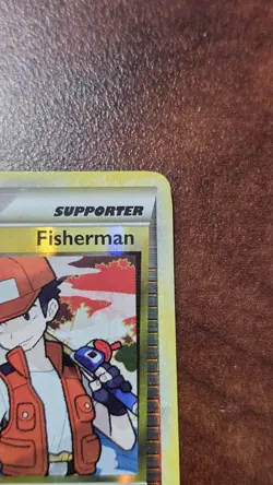 Fisherman 92/123 Reverse Holo Pokemon Heart Gold Soul Silver - Image 3