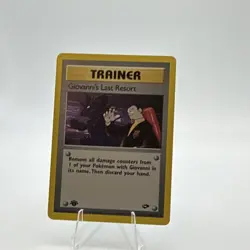 Pokemon TCG Giovanni's Last Resort Gym Challenge 1st Edition Rare 105/132 - Image 1