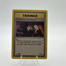 Pokemon TCG Giovanni's Last Resort Gym Challenge 1st Edition Rare 105/132 - Image 2