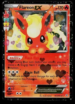Pokemon Card - Flareon EX Generations RC6/RC32 Holo EX Rare - Image 1