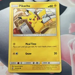 Pokemon Pikachu Common Basic Regular Card 55/236 Sm-Unified Minds English 2019 - Image 1