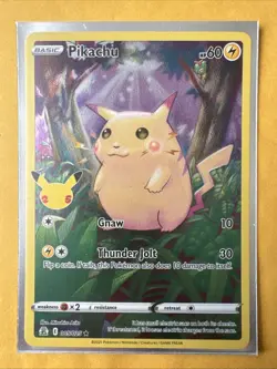 Pokemon TCG Celebrations Pikachu Holo Rare Card 005/025 NM/Mint Condition (4) - Image 1