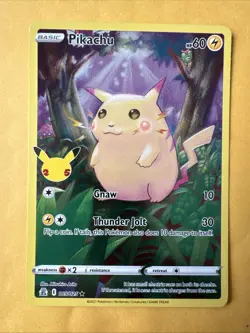 Pokemon TCG Celebrations Pikachu Holo Rare Card 005/025 NM/Mint Condition (4) - Image 2