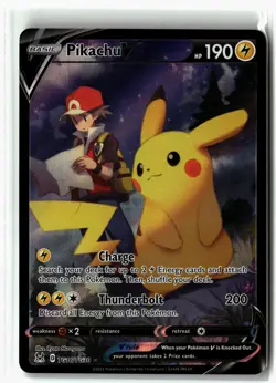 Pikachu V ⭐ TG16/TG30 Holo V Rare Lost Origin Trainer Gallery 2022 Pokemon NM - Image 1