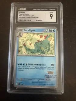Pokemon Feraligatr Promo 213 Illustration Contest Winner CGC 9 - Image 1
