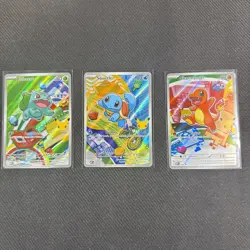Pokemon TCG First Partner Illustration Collection Series 1 Kanto GEN 1 Starters - Image 1