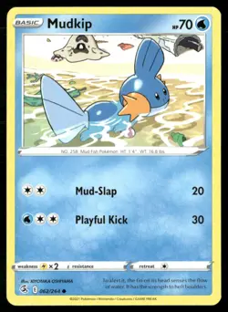 2021 Sword & Shield - Fusion Strike Mudkip Basic/Common #62 - Image 1