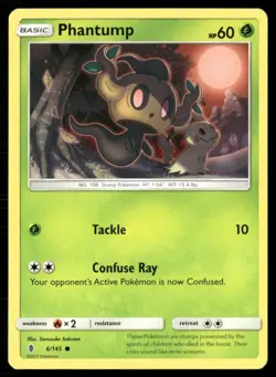 2017 Sun & Moon - Guardians Rising Phantump Basic/Common #6 - Image 1