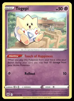2022 Sword & Shield - Astral Radiance Togepi Basic/Common #55 - Image 1