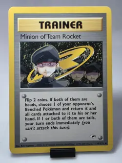 NM Minion of Team Rocket - Non-Holo #113 Gym Heroes Pokemon TCG MP - Image 1