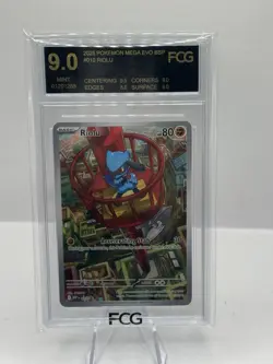 2025 Pokemon Mega EVO BSP #010 Riolu FCG 9.0 - Image 1