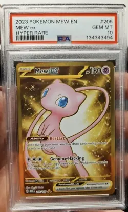 Pokemon Mew ex Hyper Rare EX Holo Sv: Scarlet & Violet 151 205/165 PSA 10 - Image 1