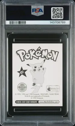 PSA 10 GEM MINT 1999 MERLIN POKEMON S21 EEVEE-PRISM - Image 2