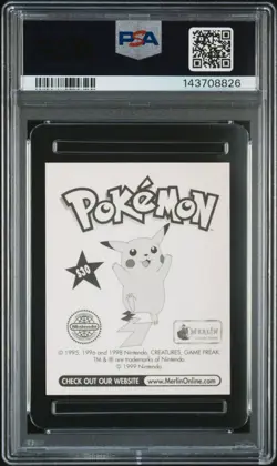 PSA 10 GEM MINT 1999 MERLIN POKEMON S30 PIKACHU-PRISM - Image 2