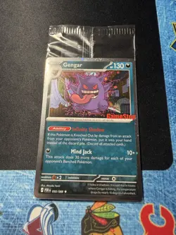 Pokemon TCG Gengar GameStop Exclusive Stamped Promo 50/88 Sealed Swirl 🌀 - Image 1