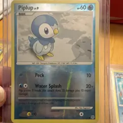 Pokemon TCG Piplup Diamond & Pearl 93/130 Reverse Holo Common 60HP English - Image 1