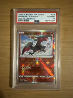Radiant Charizard 🔥 2022 Pokemon JP Swsh VStar Universe 015/172 🔥 PSA 10 - Image 1