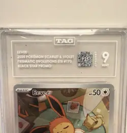 Eevee 173 Sv: Scarlet & Violet Promo Holo TAG Graded 9 Pokemon TCG 2025 - Image 2