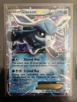 Glaceon EX 20/124 - Fates Collide / XY - Ultra Rare (NM/M) Gen6 Pokemon TCG - Image 1