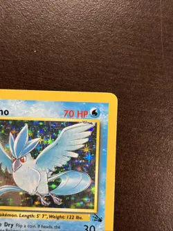 1999 Pokemon Fossil Articuno Holo 2/62 Free Shipping - Image 5