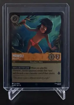 Disney Lorcana - Mowgli - Man Cub - Whispers In The Well 19/204 FOIL - Image 1