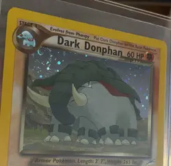 🦖 Dark Donphan Neo Destiny TCG 3/105 Holo Card Pokemon NM- LP++ SWIRL! - Image 5