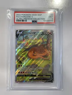 PSA 9 - Charizard v SWSH260 Holo Rare Sword & Shield Promo Card - Image 1