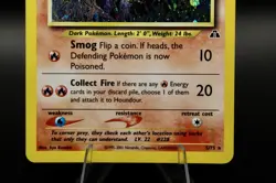 Houndour Holo 5/75 Neo Discovery Pokemon Card Vintage WOTC Rare Swirl - Image 3