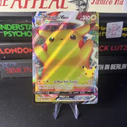 Pokemon Card Pikachu VMAX SWSH062 Black Star Promo Near Mint - Image 1