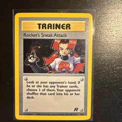 Rocket's Sneak Attack (16/82) Holo Team Rocket Pokemon Card! - Image 1
