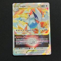 Lugia VSTAR 139/195 Silver Tempest Ultra Rare Pokemon Card - Near Mint - Image 1