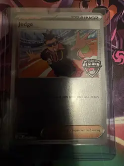 Pokemon Judge Trainer-Supporter Promo Holo Card Regional Championships 2026 - Image 1