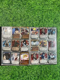 Naruto Sasuke Uchiha Trading Cards binder lot - Image 1