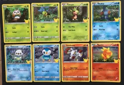 8 X McDonalds HOLO Celebrations 2021 Bundle Pokemon Cards Mudkip Piplup Torchic - Image 1