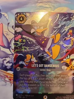 Lorcana Winterspell - Let’s Get Dangerous Enchanted - Near mint - Dark wing Duck - Image 5