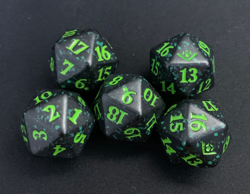 MTG Magic D20 - (5) Life Counter Die Dice - Outlaws Thunder Junction OTJ - GREEN - Image 1
