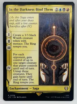 In the Darkness Bind Them - MTG - NM (Commander: The Lord of the Rings) 0058 - Image 1