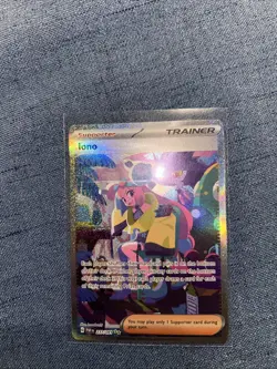 Iono 237/091 Pokemon SV: Paldean Fates Holo Special Illustration Rare - Image 1